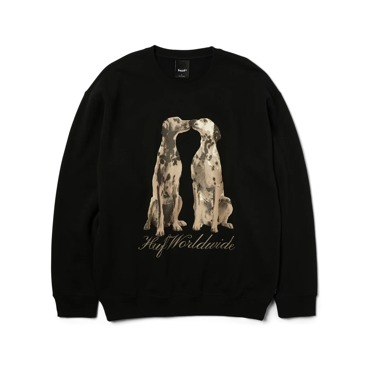 HUF Dogged Crewneck Black Men's Crewnecks Huf 