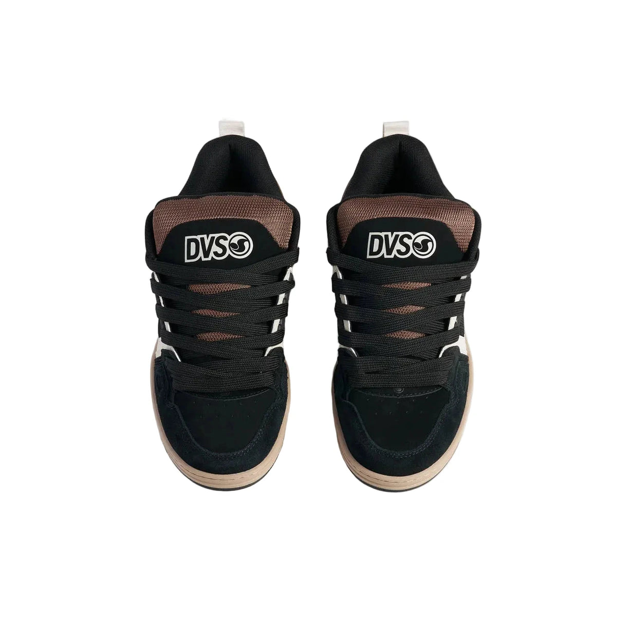 DVS Comanche Shoes Black/Taupe/Brown Men's Skate Shoes DVS 