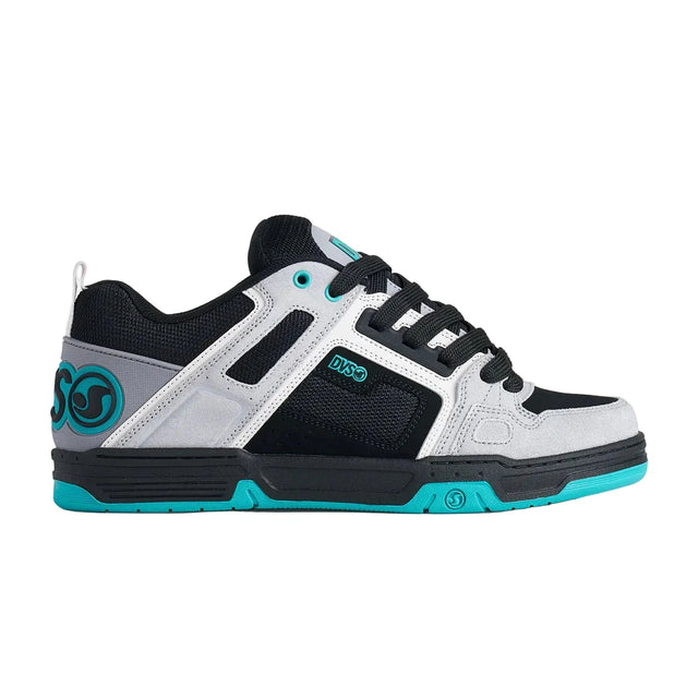 DVS Comanche Shoes Grey/Black/Teal Men's Skate Shoes DVS 