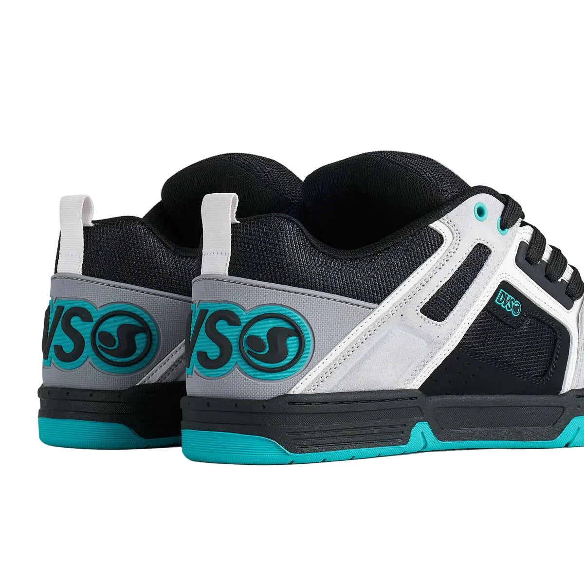DVS Comanche Shoes Grey/Black/Teal Men's Skate Shoes DVS 