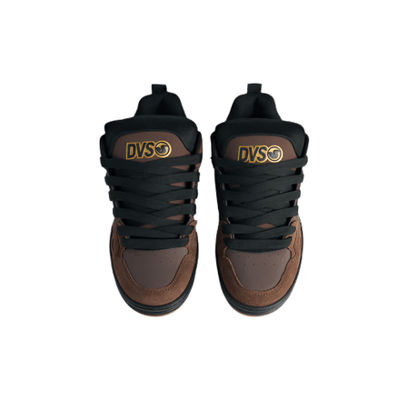 DVS Comanche Shoes Brown/Black/Gold Men's Skate Shoes DVS 
