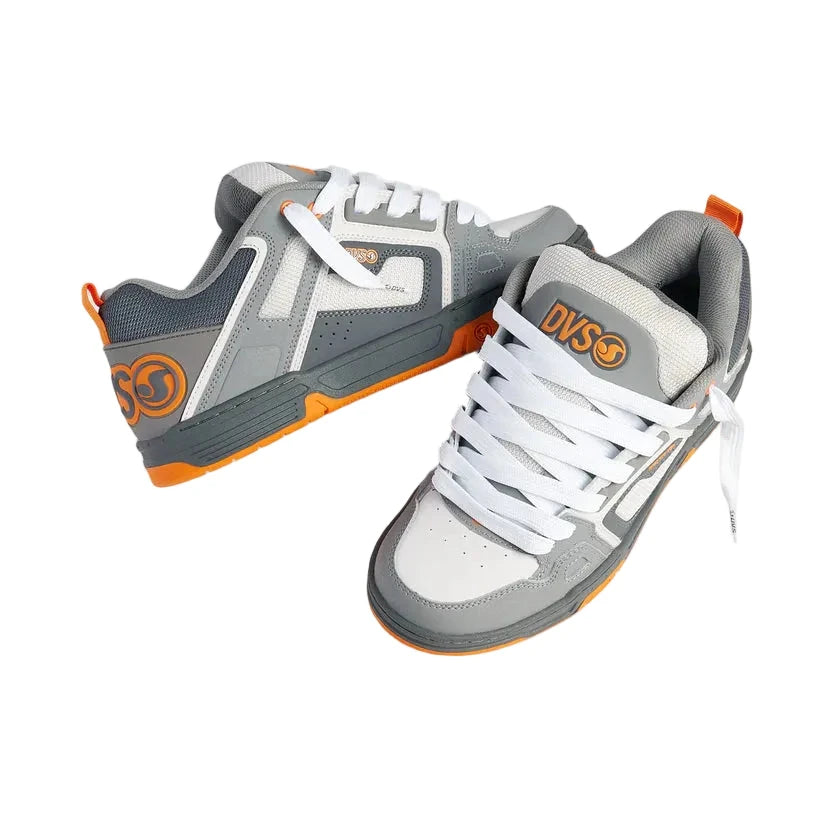 DVS Comanche Shoes Charcoal Gray/Orange/Nubuck DVS 