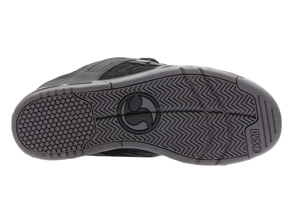 DVS Enduro Heir Shoes Black/Black Leather Men's Skate Shoes DVS 