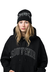 SOUVENIR Dirty Cuff Beanie Black Men's Beanies Souvenir 