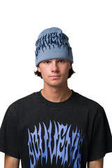 SOUVENIR Dirty Cuff Beanie Blue Fog Men's Beanies Souvenir 