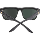 SPY Discord Matte Black Leopard - Happy Grey Green Light Silver Spectra Mirror Sunglasses Sunglasses Spy 
