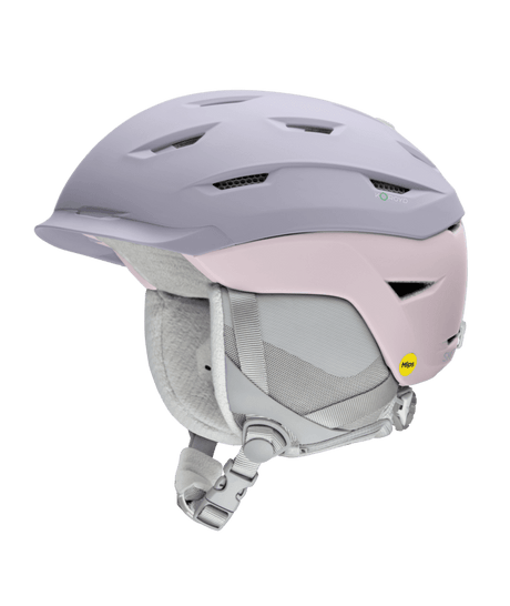 SMITH Women's Liberty MIPS Snow Helmet Matte Lunar Fog/Blush Women's Snow Helmets Smith 