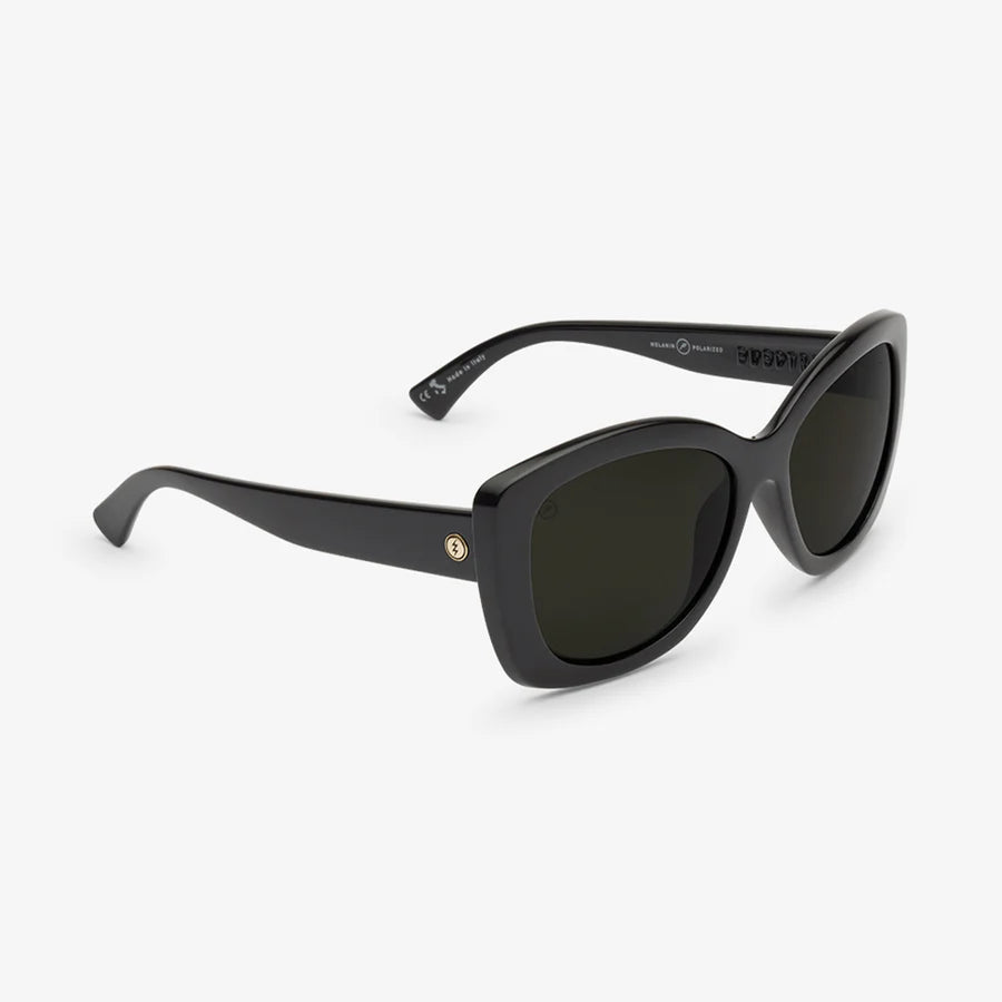 ELECTRIC Gaviota Gloss Black - Grey Polarized Sunglasses Sunglasses Electric 