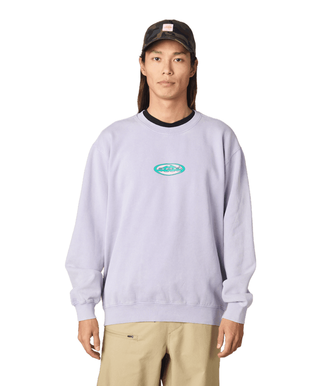 686 Mixed Relaxed Crew Mineral Lilac Men's Crewnecks 686 