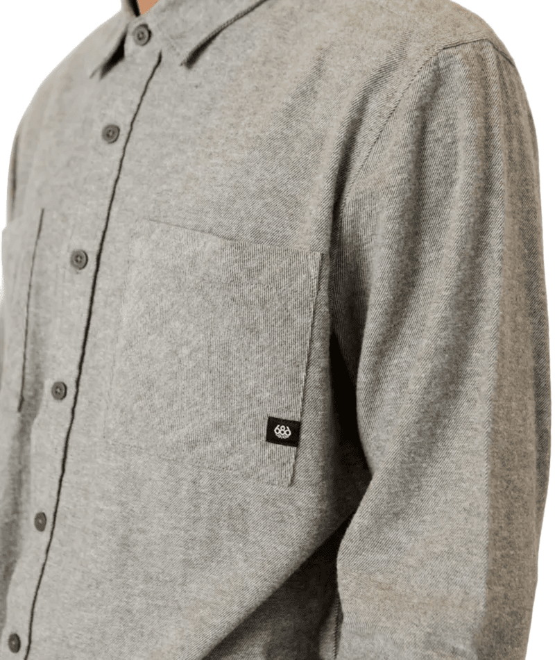 686 Smarty Headwall Flannel Olive Plaid Men's Flannel Shirts 686 