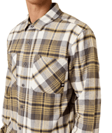 686 Smarty Headwall Flannel Tan Plaid Men's Flannel Shirts 686 
