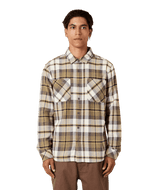 686 Smarty Headwall Flannel Tan Plaid Men's Flannel Shirts 686 