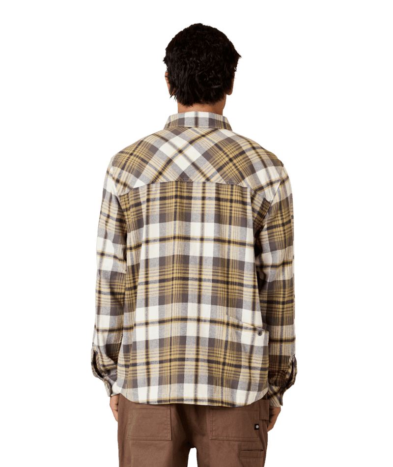 686 Smarty Headwall Flannel Tan Plaid Men's Flannel Shirts 686 