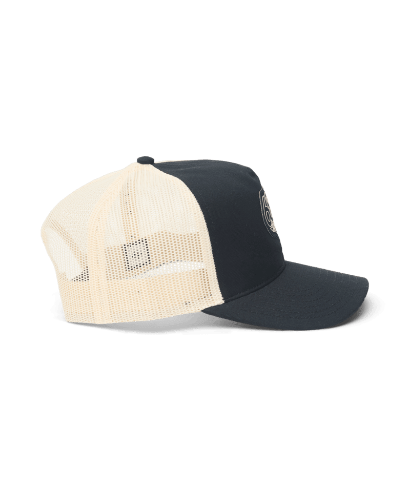 686 Mid-Pro Wreath Unstructured 5 Panel Mesh Hat Black Men's Hats 686 