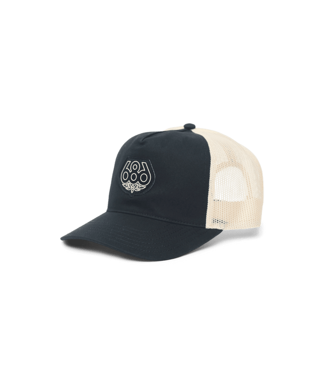 686 Mid-Pro Wreath Unstructured 5 Panel Mesh Hat Black Men's Hats 686 