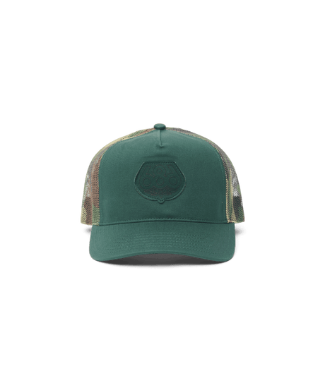 686 Mid-Pro Wreath Unstructured 5 Panel Mesh Hat Moss Green Men's Hats 686 