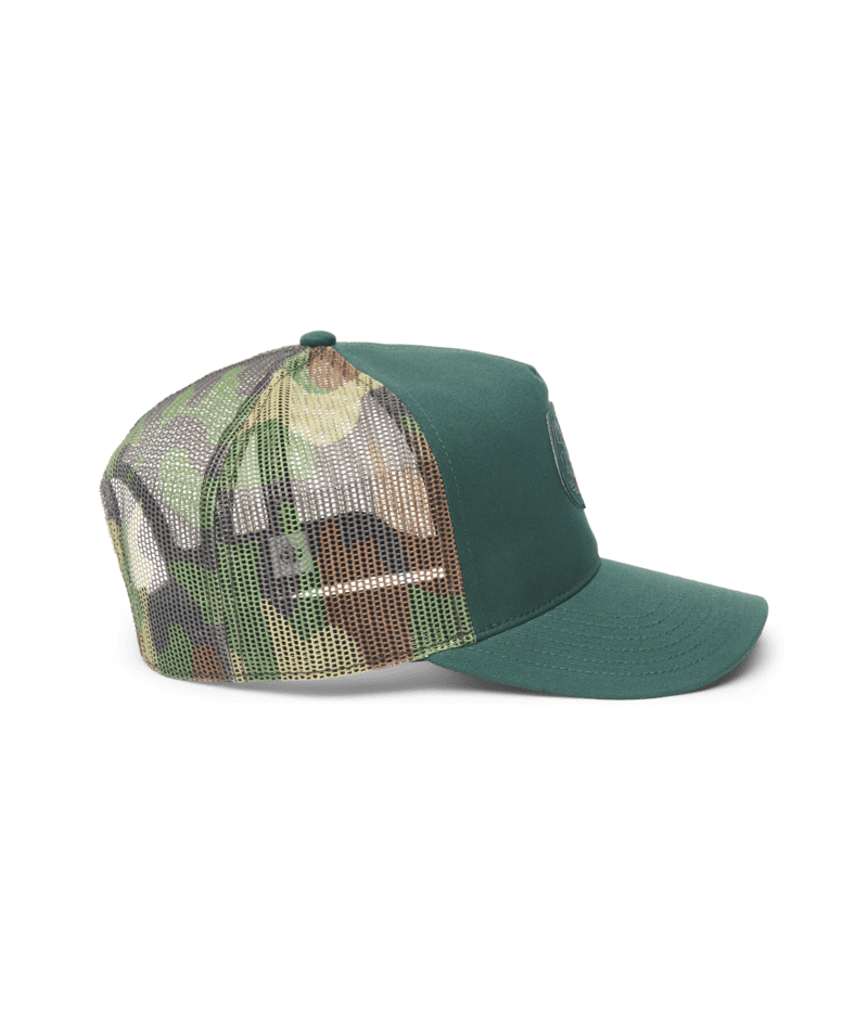 686 Mid-Pro Wreath Unstructured 5 Panel Mesh Hat Moss Green Men's Hats 686 