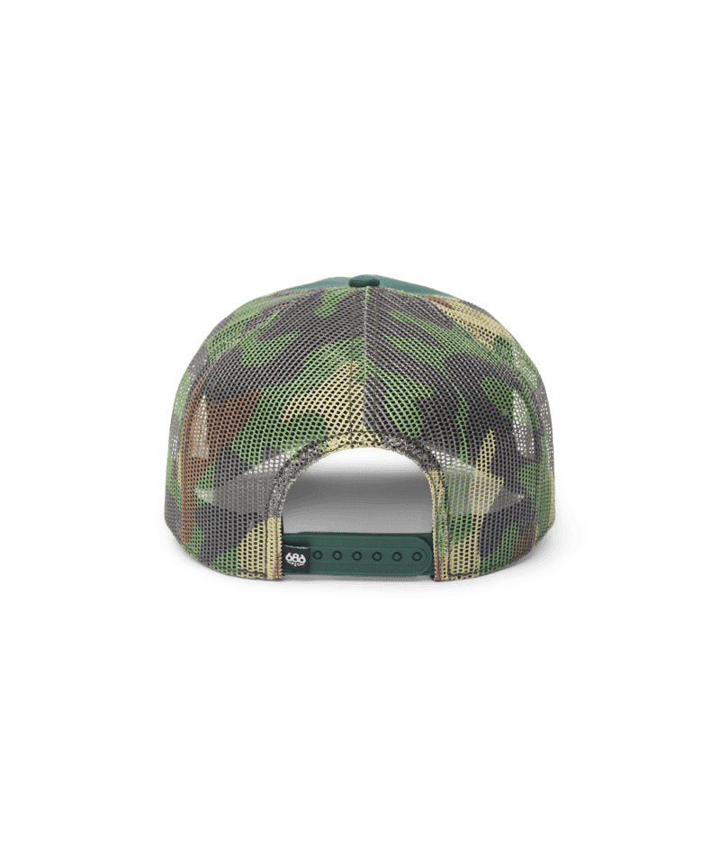 686 Mid-Pro Wreath Unstructured 5 Panel Mesh Hat Moss Green Men's Hats 686 