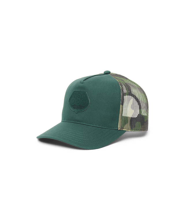 686 Mid-Pro Wreath Unstructured 5 Panel Mesh Hat Moss Green Men's Hats 686 