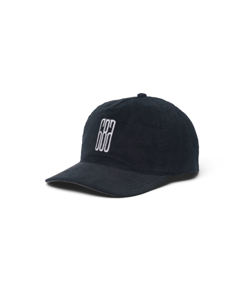 686 Mid-Pro Ghost Cord Unstructured 5 Panel Hat Black Men's Hats 686 