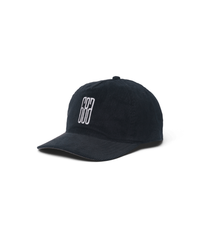686 Mid-Pro Ghost Cord Unstructured 5 Panel Hat Black Men's Hats 686 