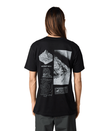 686 Cross-Cut Authentic T-Shirt Black Men's Short Sleeve T-Shirts 686 