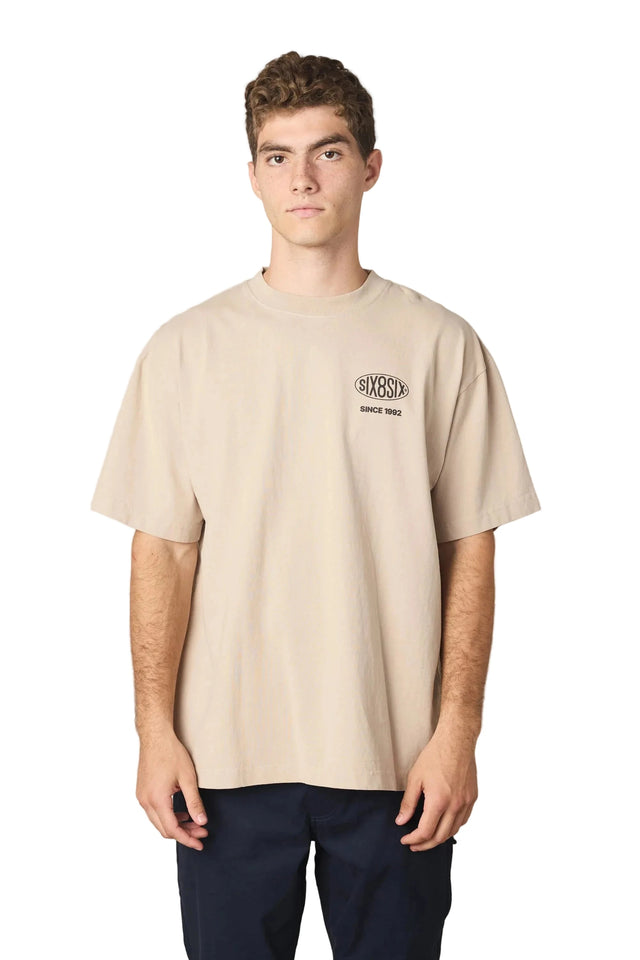 686 92 Relaxed T-Shirt Tan Men's Short Sleeve T-Shirts 686 