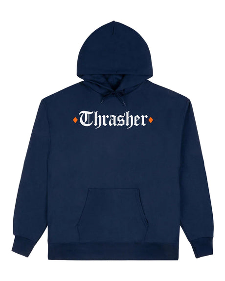 THRASHER Spitfire X Thrasher The End Oath Hoodie Navy Men's Pullover Hoodies Thrasher 