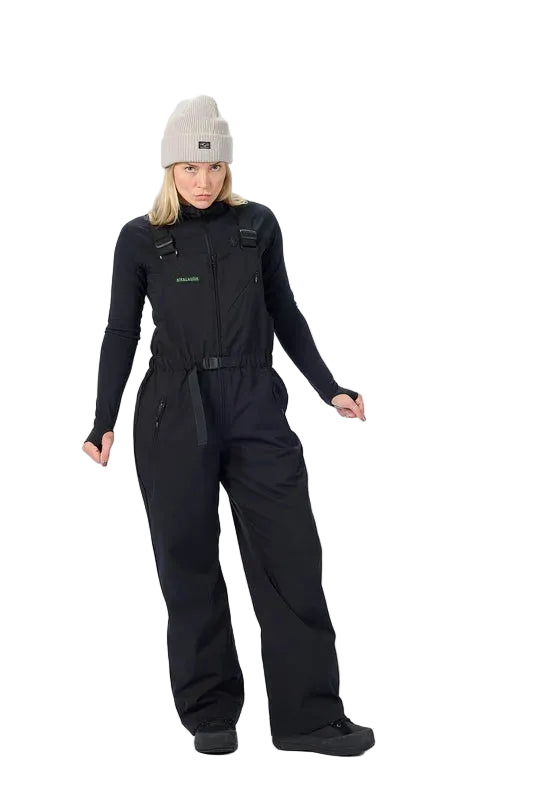 AIRBLASTER Women's Every Body Bib Snow Pants Black 2027 Women's Snow Bib Pants Airblaster 