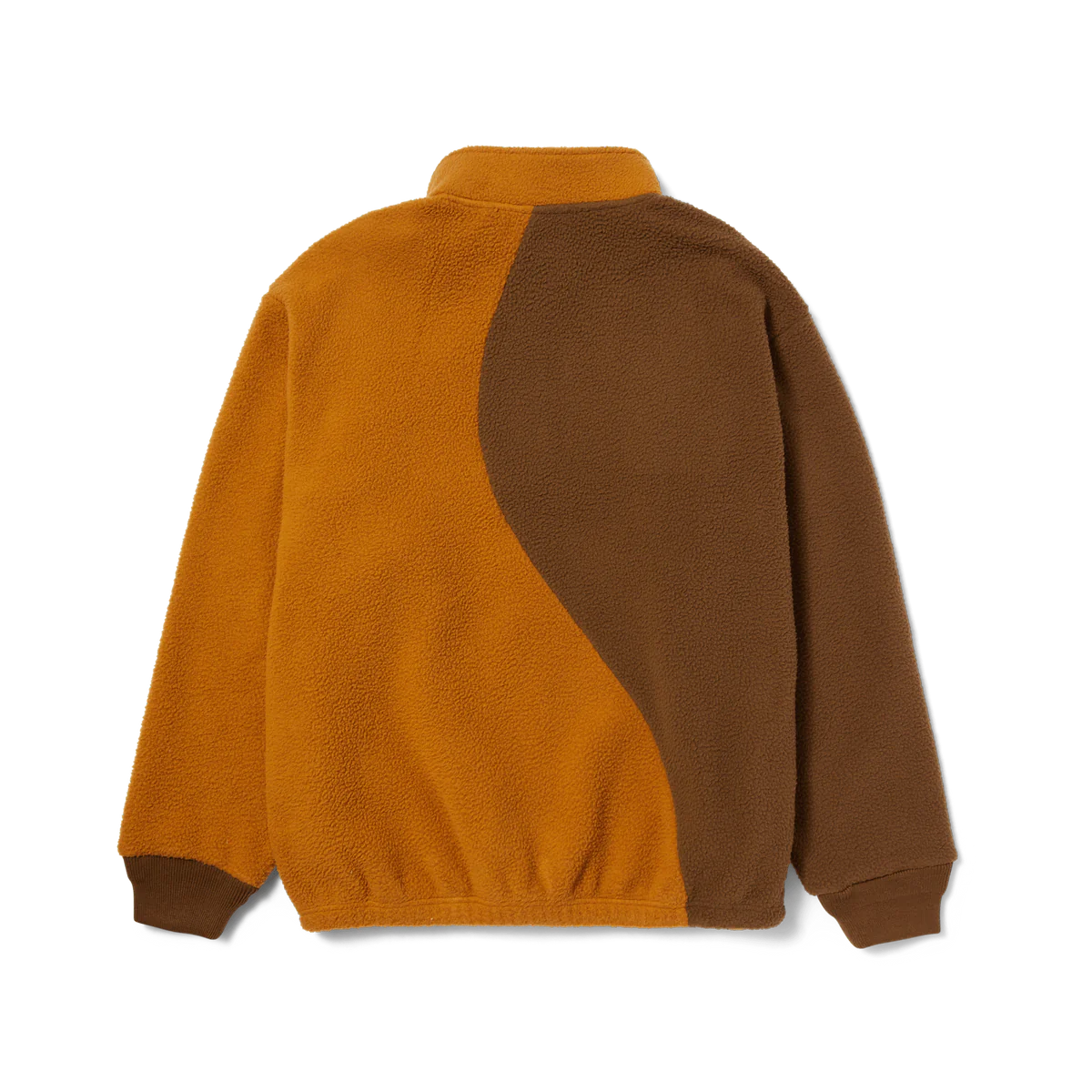 HUF Expedition 1/4 Zip Fleece Sweater Coffee Men's Sweaters huf 