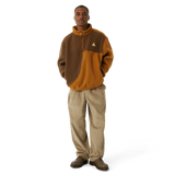 HUF Expedition 1/4 Zip Fleece Sweater Coffee Men's Sweaters huf 