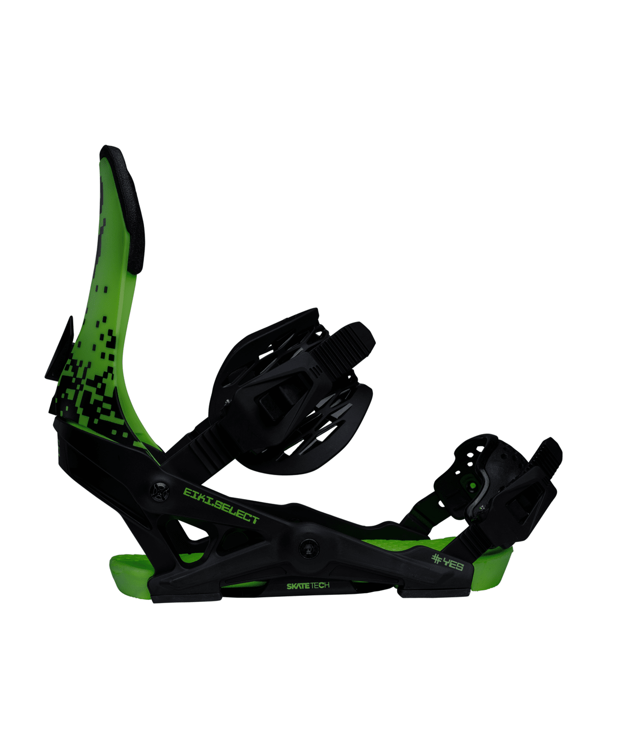 #YES Select Eiki Snowboard Bindings Eiki Green Glow 2026 Men's Snowboard Bindings Yes Snowboards 