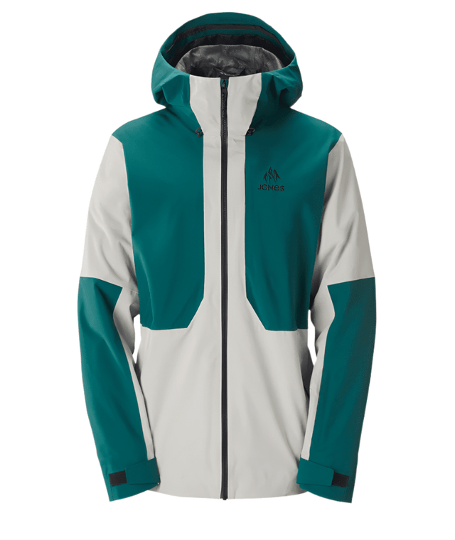 JONES MTN Surf Recycled Shell Snowboard Jacket Smoke Grey 2025 JONES MTN Surf Recycled Shell Snowboard Jacket Smoke Grey 2025
