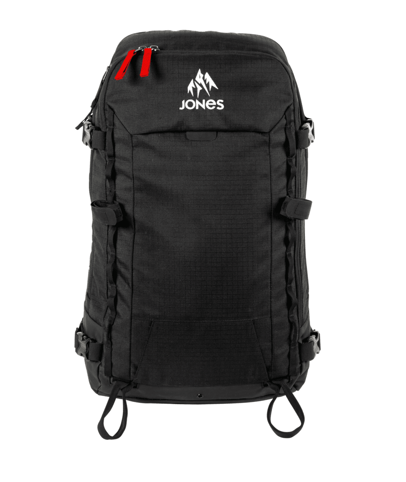 JONES Further 25L Backcountry Backpack Black Backcountry Backpacks Jones Snowboards 