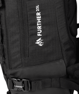 JONES Further 25L Backcountry Backpack Black Backcountry Backpacks Jones Snowboards 