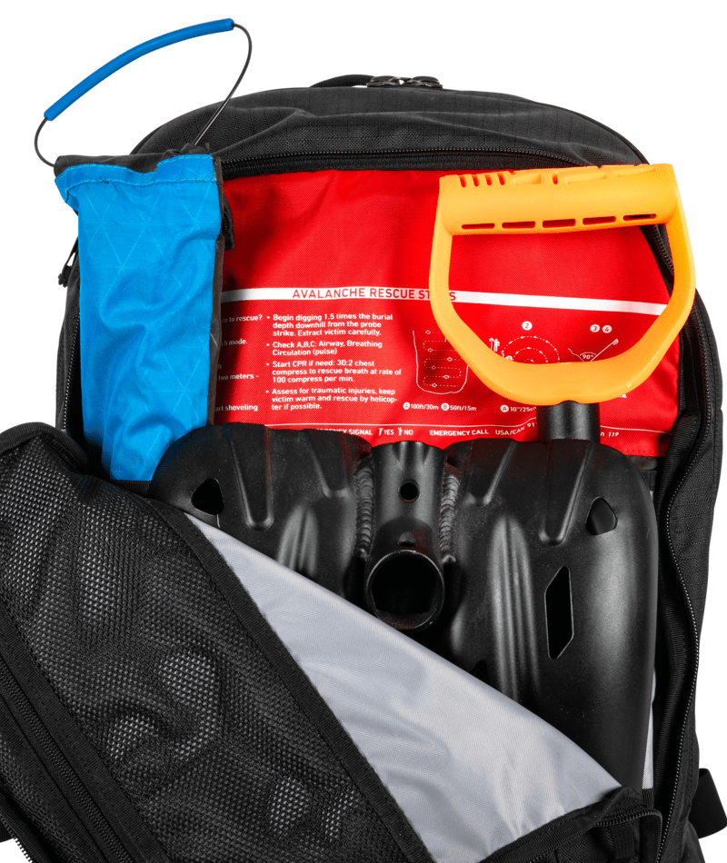 JONES Further 25L Backcountry Backpack Black Backcountry Backpacks Jones Snowboards 