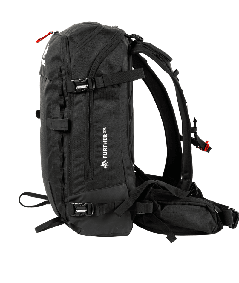 JONES Further 25L Backcountry Backpack Black Backcountry Backpacks Jones Snowboards 