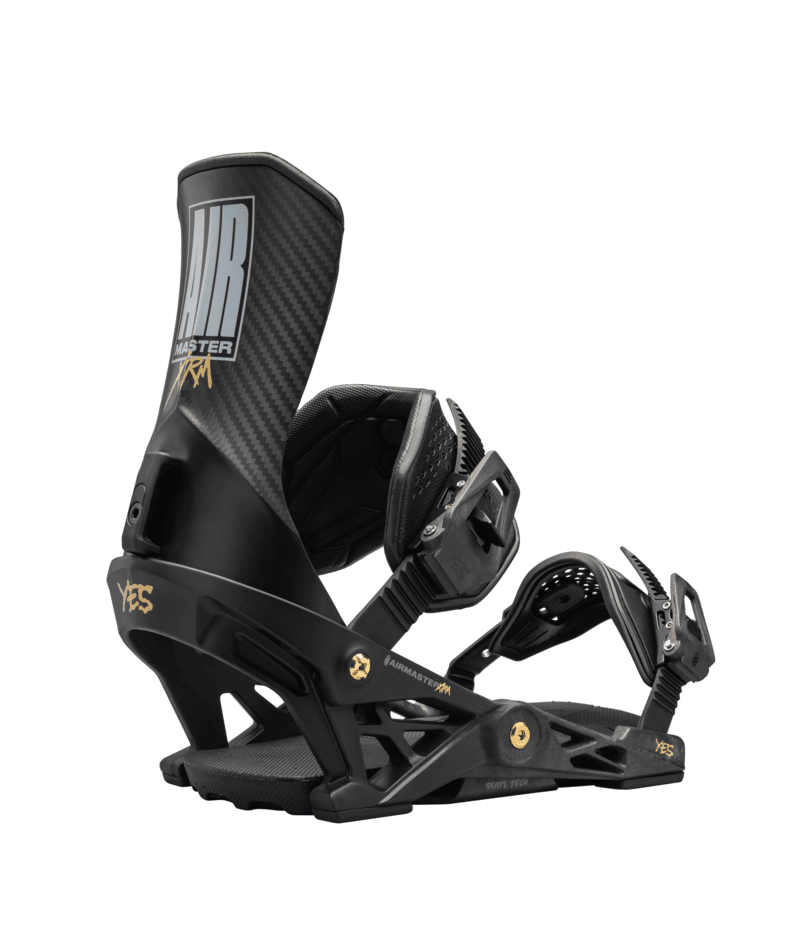 YES Airmaster Xtrm Snowboard Bindings Black 2025 Men's Snowboard Bindings Yes Snowboards 