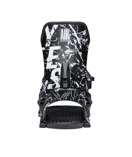 #YES Airmaster Snowboard Bindings Splatter White 2026 Men's Snowboard Bindings Yes Snowboards 