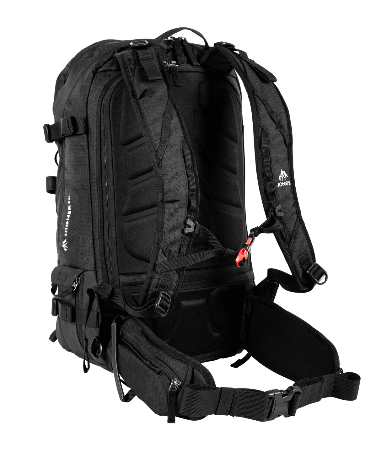 JONES Higher 32L Backcountry Backpack Black Backcountry Backpacks Jones Snowboards 