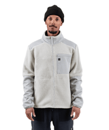 JONES Base Camp Recycled Fleece Jacket Smoke Grey Men's Insulators Jones Snowboards 