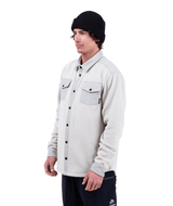 JONES December Recycled Fleece Shirt Smoke Grey Men's Base Layers Jones Snowboards 