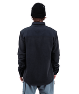 JONES December Recycled Fleece Shirt Stealth Black Men's Base Layers Jones Snowboards 