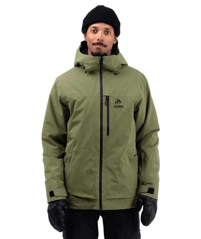 JONES MTN Surf Recycled Insulated Parka Snow Jacket Moss Green 2026 Men's Snow Jackets Jones Snowboards 