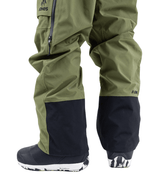 JONES MTN Surf Recycled Bib Snow Pants Moss Green 2026 Men's Snow Bib Pants Jones Snowboards 