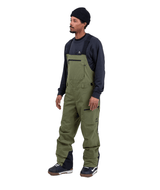 JONES MTN Surf Recycled Bib Snow Pants Moss Green 2026 Men's Snow Bib Pants Jones Snowboards 