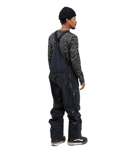 JONES MTN Surf Recycled Bib Snow Pants Stealth Black 2026 Men's Snow Bib Pants Jones Snowboards 