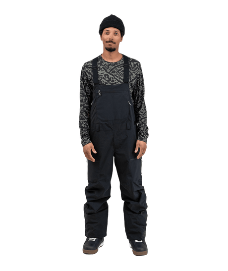 JONES MTN Surf Recycled Bib Snow Pants Stealth Black 2026 Men's Snow Bib Pants Jones Snowboards 