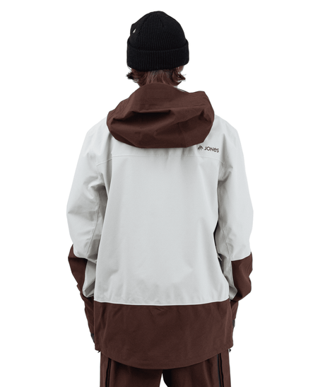 JONES Shralpinist Stretch Recycled 3L Snow Jacket Smoke Grey 2026 Men's Snow Jackets Jones Snowboards 