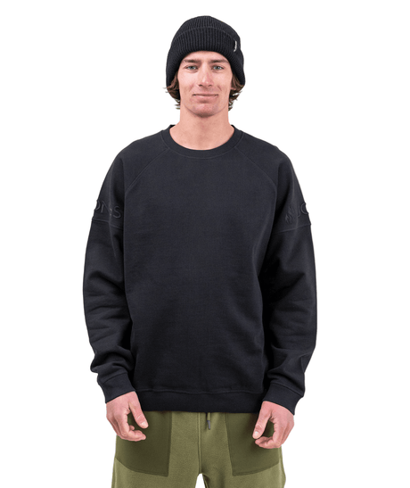 JONES Sierra Organic Cotton Sweatshirt Stealth Black Men's Crewnecks Jones Snowboards 